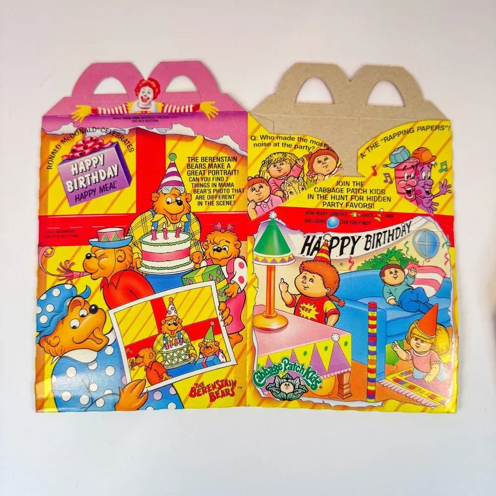 1994 McDonalds Happy Birthday Train  Happy Meal Toy Set | 90s Near Complete + U3